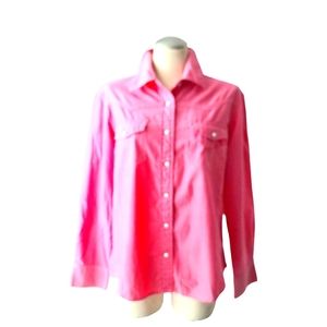 Vintage Western Pink Cowgirl shirt women XL /L